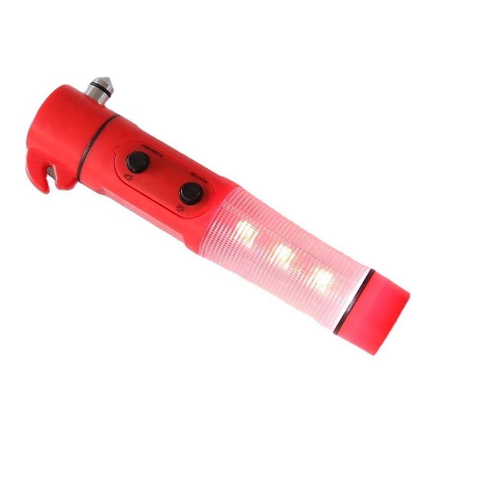 Multifunction Emergency Escape Hammer Flashlight LED Torch for Car Use