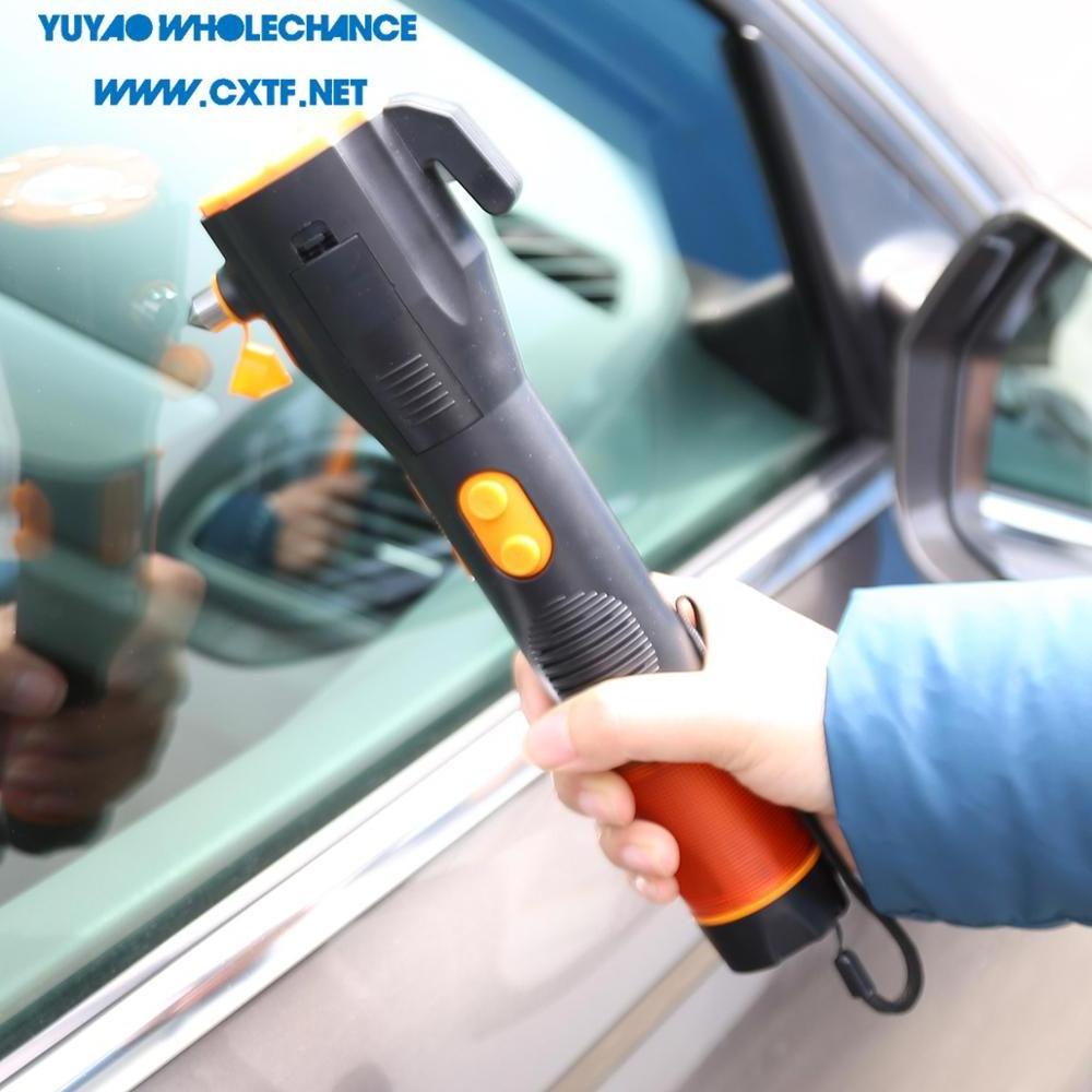 Multifunctional Hand Crank Swing 3.7v Rechargeable LED Dynamo Car Flashlight