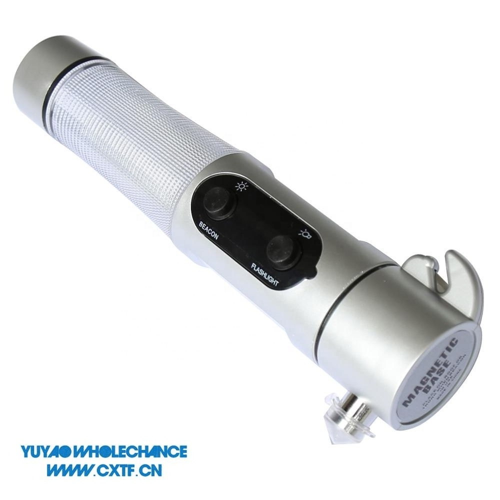 Car Emergency Multifunctional White Beam Led Torch Flashlight