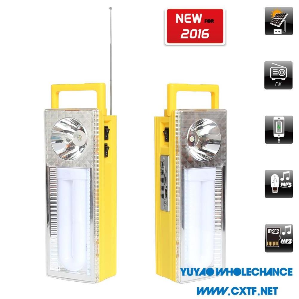 Emergency Radio Home Led Light Kits Mini Solar System Power for Africa with Mobile Charger