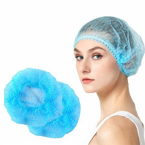 Disposable Nonwoven Bouffant Caps Hair Net Non Woven Shower Caps for Hospital Salon Spa Catering and Dust-free Workspace