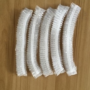 50/100pcs Waterproof Salon Hair Shower Cap PE Plastic Transparent Hair Cover Disposable Shower Caps