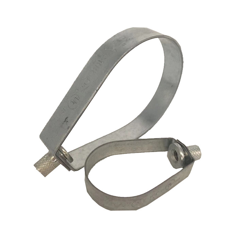 China Supplier Wholesale wivel hangers clamps tube Perforated Clamps stainless steel hinged pipe clamp