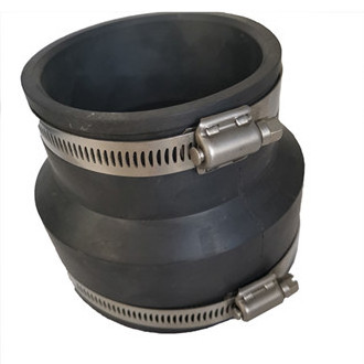 TJTC Pvc pipe flexible coupling Clamp rubber expansion joint clamp type sleeve for plastic pipes