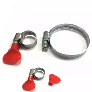 Hand Tighten Hose Clamps with Stainless Steel/PVC Thumb Screw