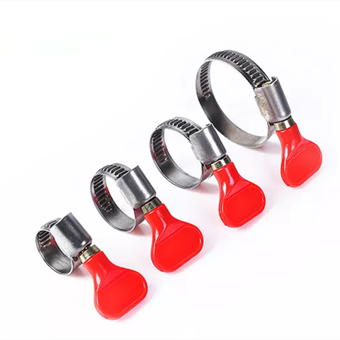 Hand Tighten Hose Clamps with Stainless Steel/PVC Thumb Screw