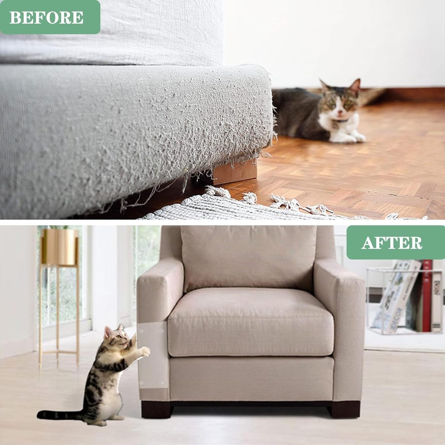 Anti Cat Scratch Deterrent Tape Furniture Protector Single-Sided Sticky Cat Transparent Tape for Sofa Pet Safe