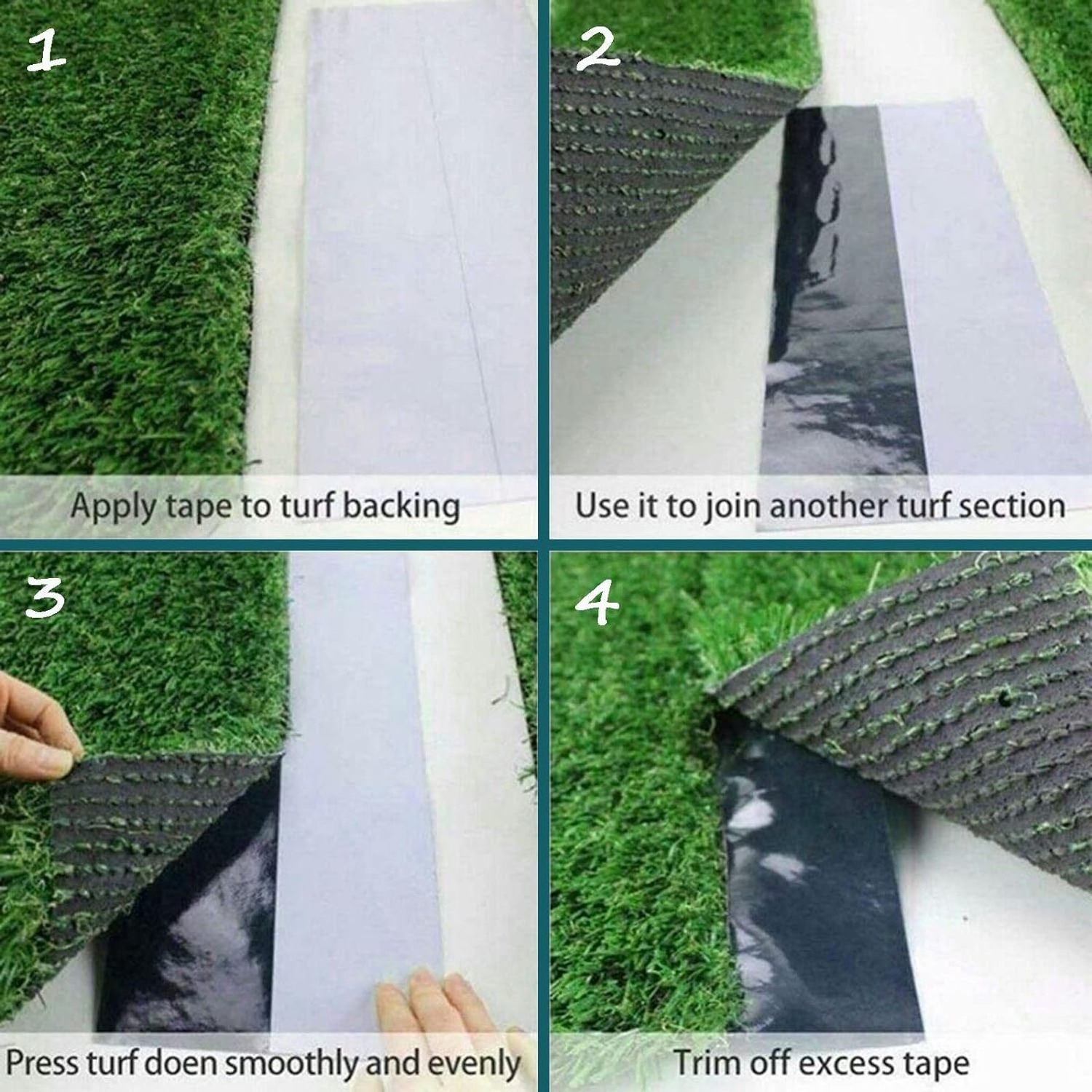 Free sample strong self adhesive lawn joining tape Synthetic Grass Tape Seam Tape for Lawn Indoor Outdoor Carpet Jointing