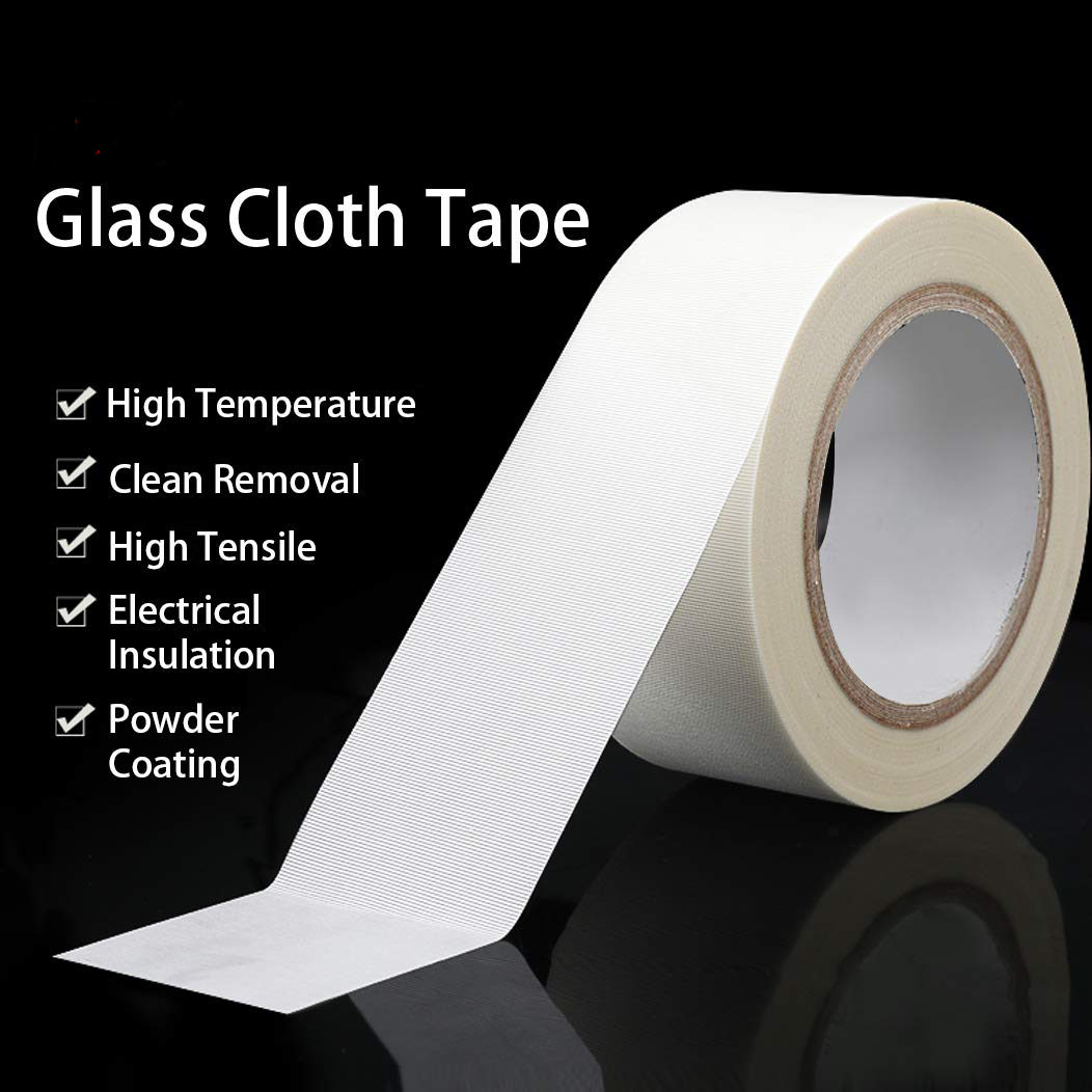 Glass Cloth Tape High Temperature Masking Tape White Heat Resistant Tape for Class H Electrical Powder Coating