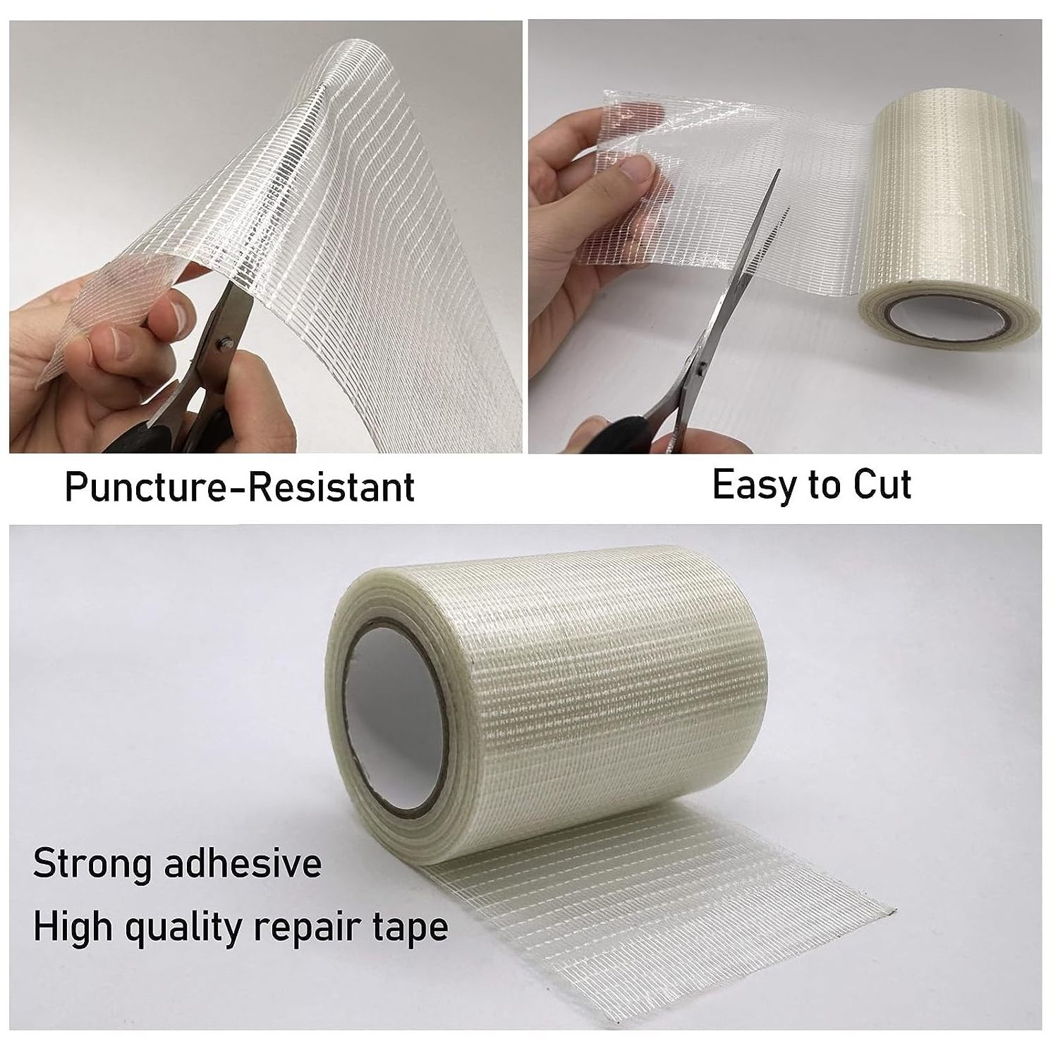 Hot sale Custom Mesh Fiberglass Repair Kit Fabric Repair Tape RV Awning Repair Tape for Tarp Boat Covers