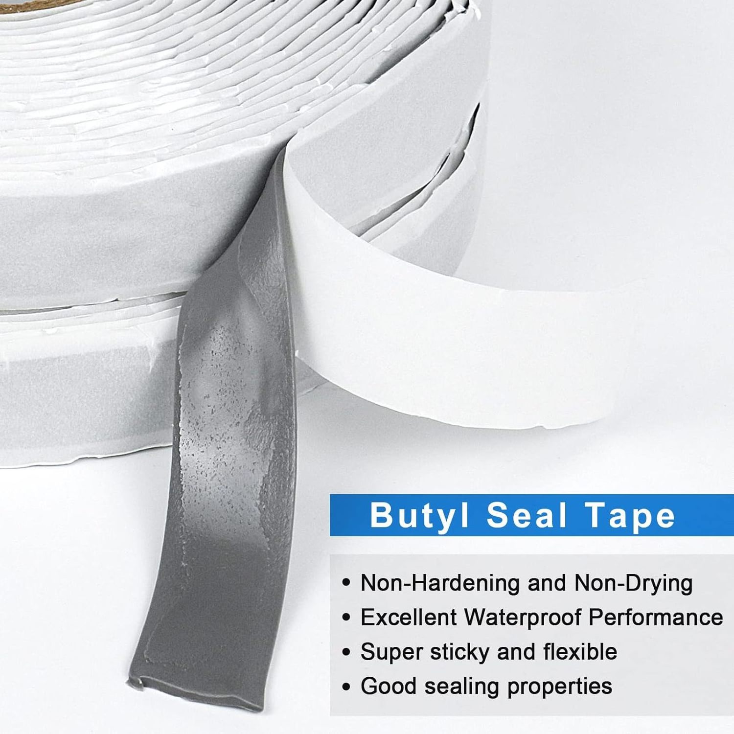 New Waterproof Self Adhesive Rubber Sealant Tape  Black Butyl Seal Tape Leak Proof Putty Tape RV Repair Window Boat Sealing