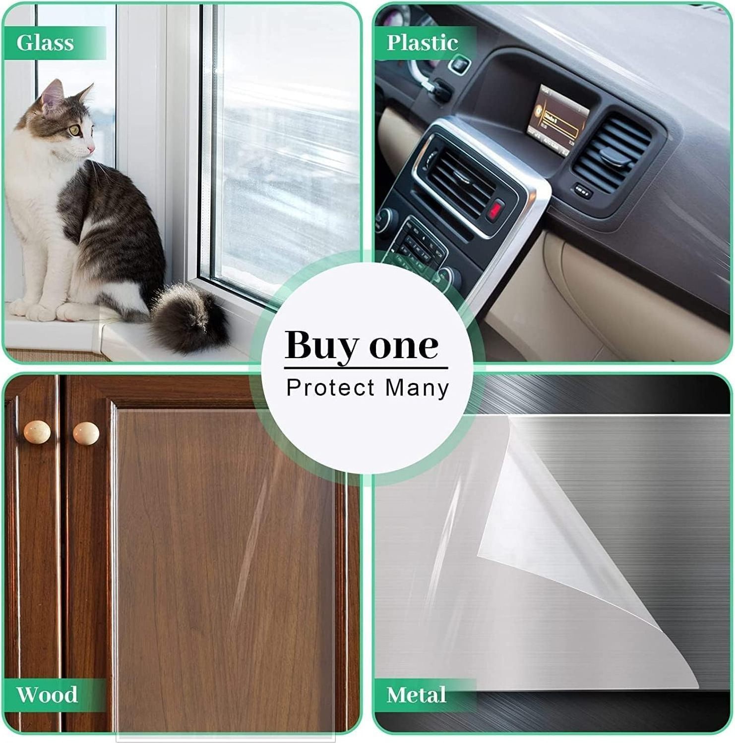 Door Protector from Dog Scratching Cat Scratch Door Single Side Adhesive Protector Anti Dog Scratch Door Guard for Dogs