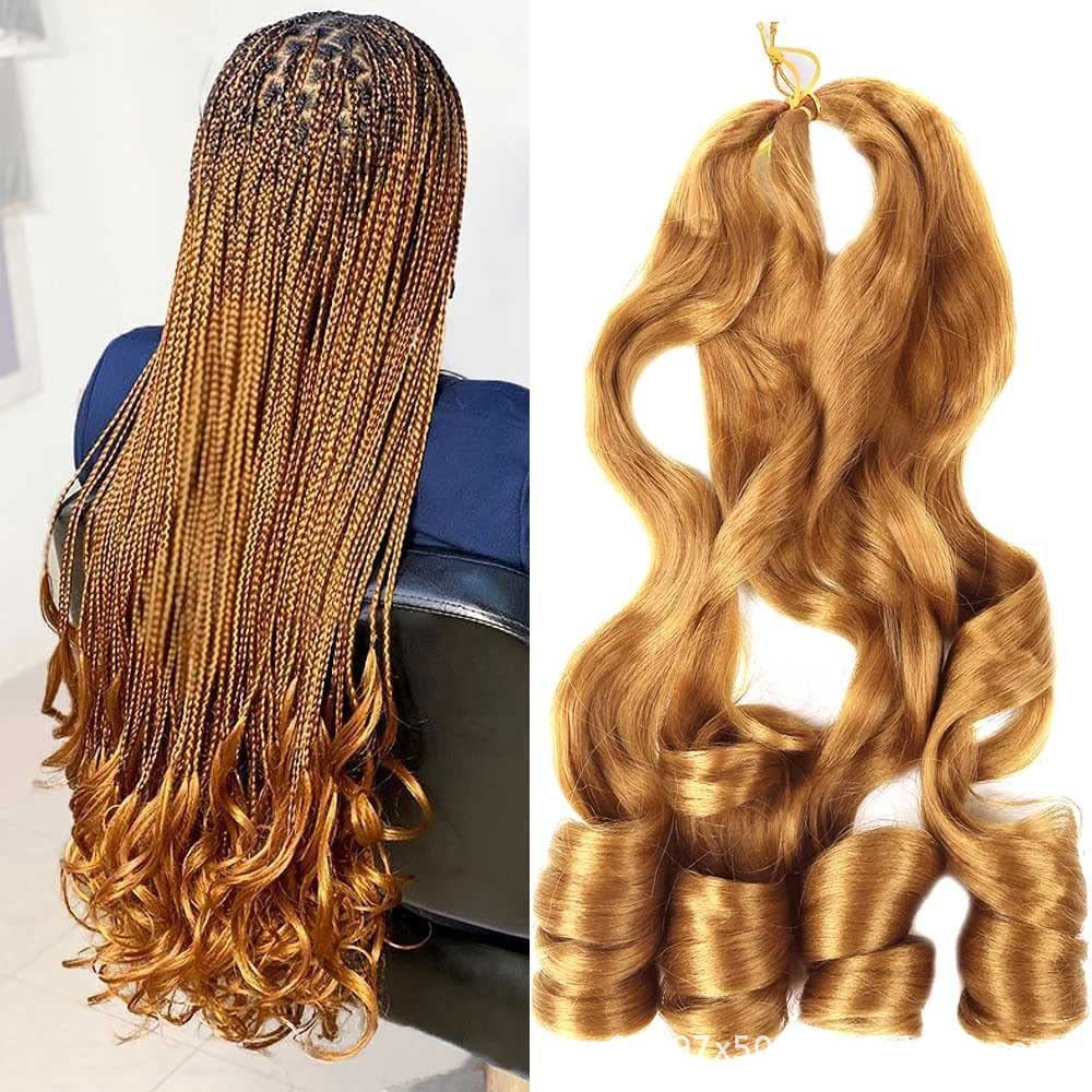 spiral french curl wave yaki pony style curly wavy afro kinky extensions synthetic braids for african hair attachments