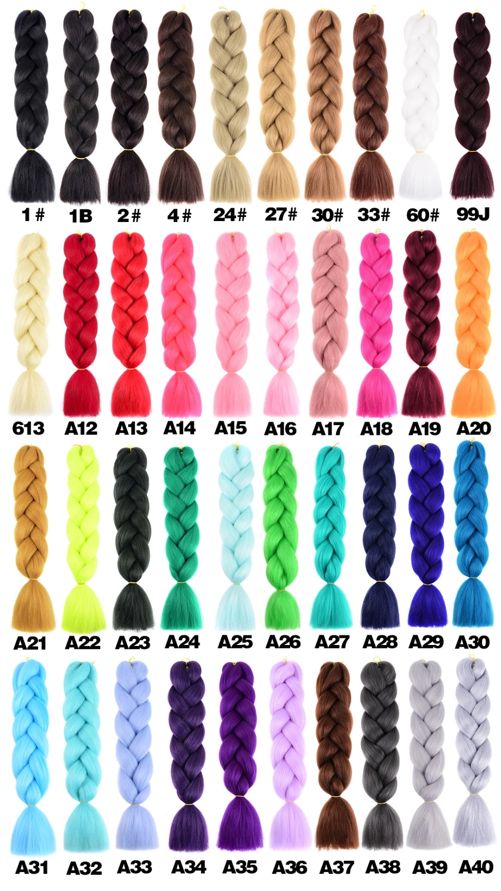 Cheap Wholesale Braiding Hair Crochet Synthetic Fiber 100 grams 24 inch Ombre Synthetic Hair