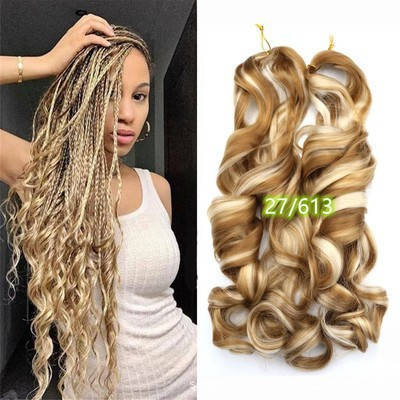 spiral french curl wave yaki pony style curly wavy afro kinky extensions synthetic braids for african hair attachments