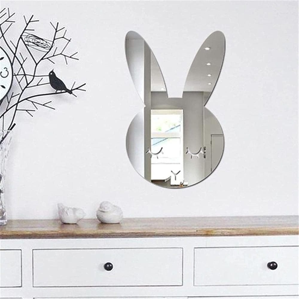 Custom Cartoon Acrylic Wall Decorative Mirror Modern Creative Acrylic Mirror Art Wall Decor For Bathroom Baby Room