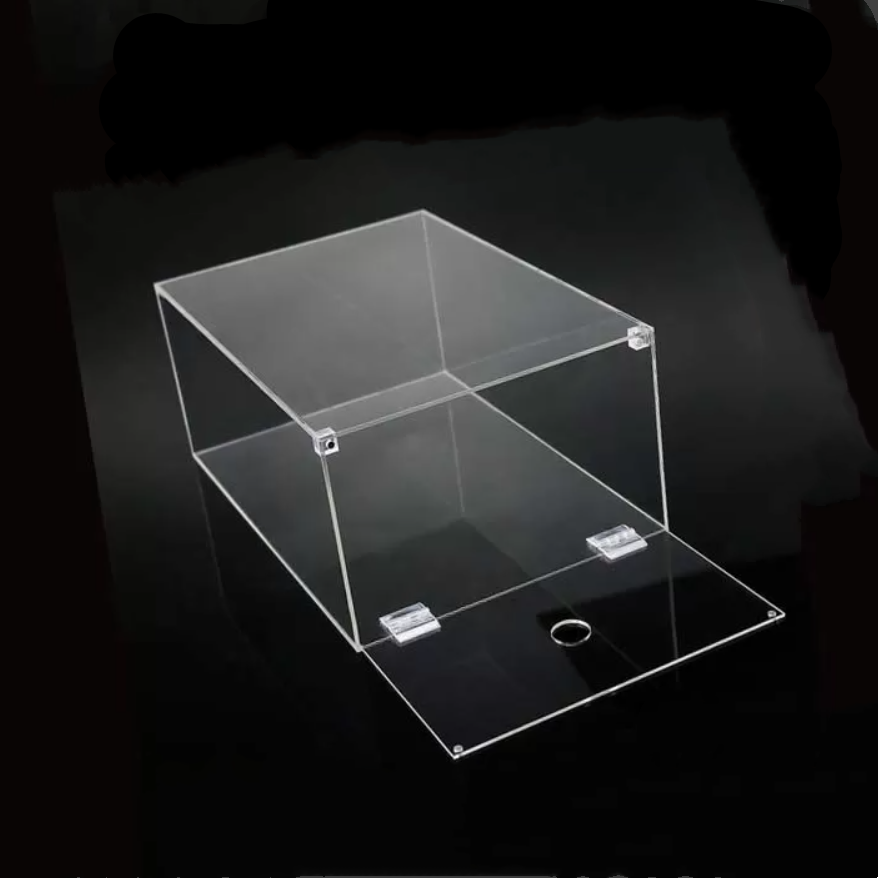 custom transparent magnet led stackable giant baby mens sneakers plastic packaging boxes case clear acrylic storage shoe box