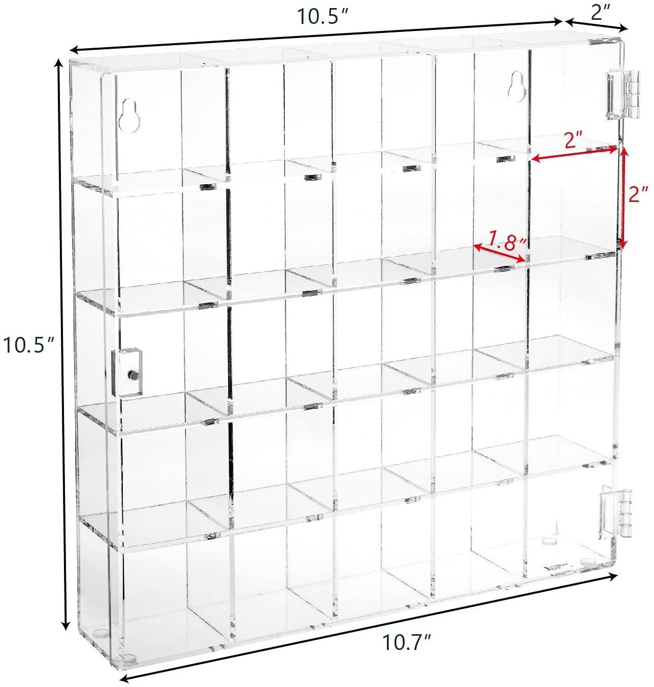 High Quality Acrylic Display Case Cabinet Stand for Collectibles PMMA Perspex Storage Organizer Rack with Magnets Door