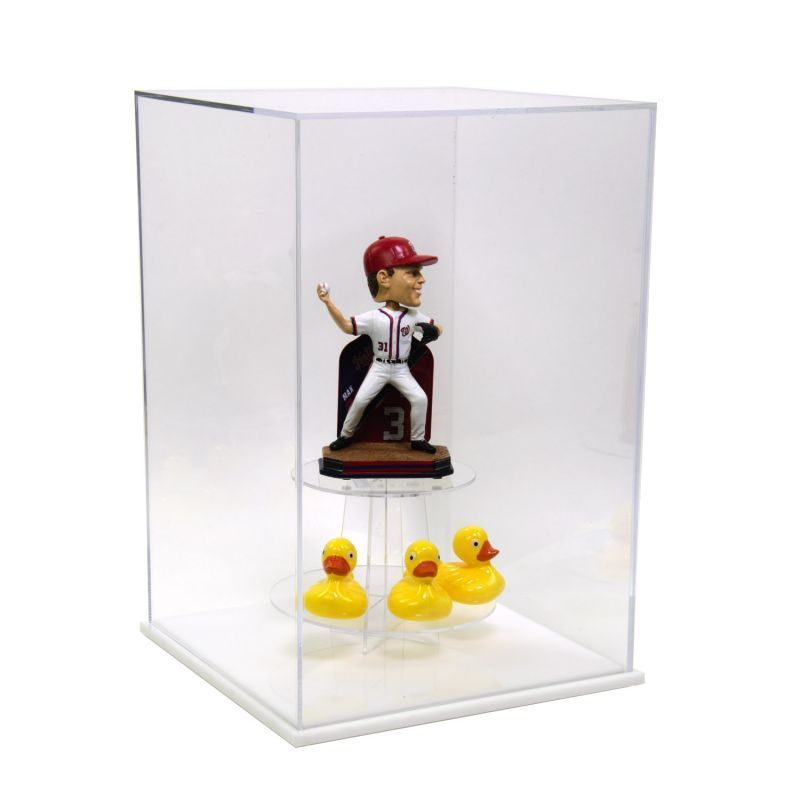 Clear Plexiglass Trophy Display Box Customized Pop Display Box