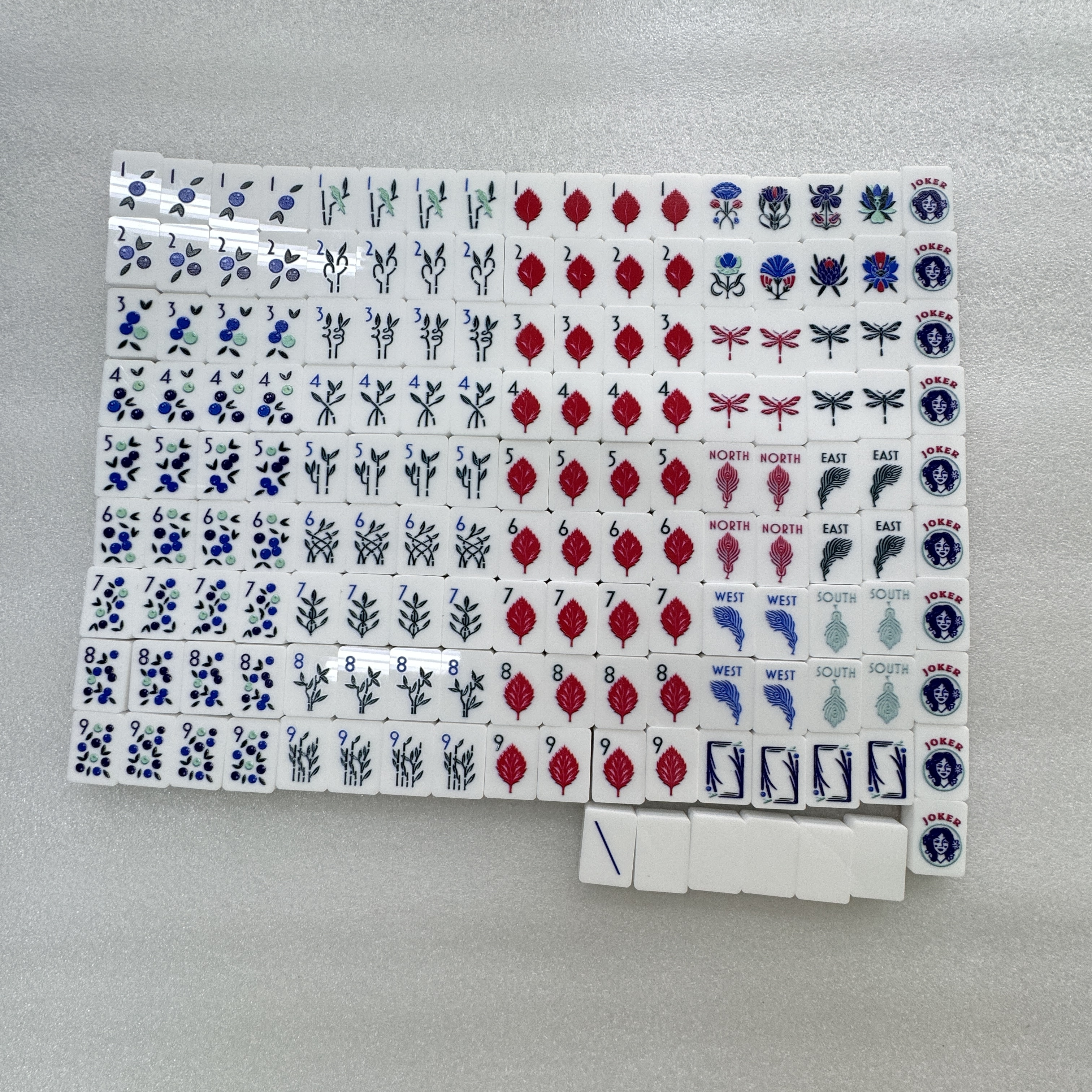 Custom For Recreational Games American Malaysia Japanese Mahjong Tiles Acrylic Mahjong Set