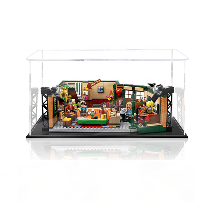 Custom Acrylic Lego Bricks Toy Display Case Self-Assembly Detachable Clear Cube Box for Lego Model