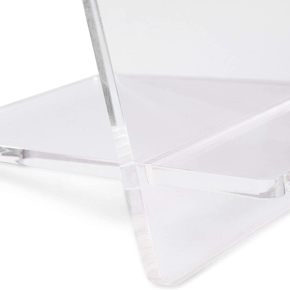 Clear PMMA Playing Card Display Rack Acrylic Single Deck Card Stand