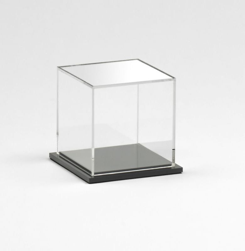 Clear Plexiglass Trophy Display Box Customized Pop Display Box