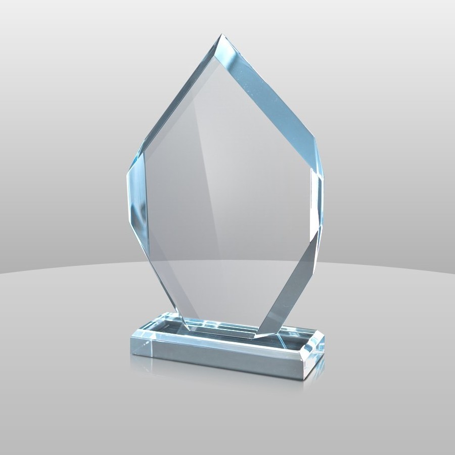 Clear Custom Acrylic Trophy Block Blank Colored Acrylic Trophy Awards For Display