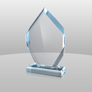 Clear Custom Acrylic Trophy Block Blank Colored Acrylic Trophy Awards For Display