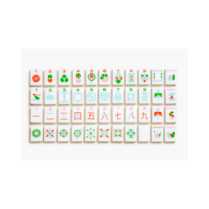 Custom Colorful Mini Acrylic Mahjong Set Modern Handmade 160 Pieces Acrylic Mahjong Tiles Game Set Decor For Family Parties