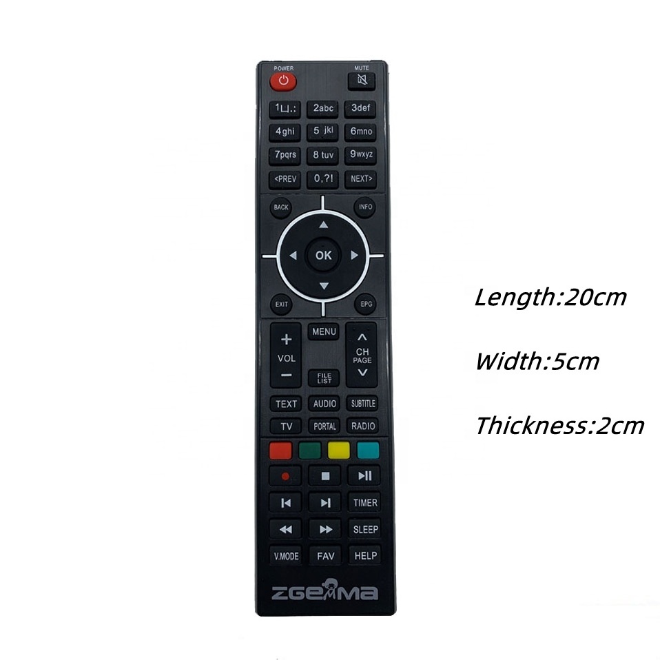 Remote control For Zgemma Star HS H2S H2H H4 H5 H5.2S H52TC H7 H9.2S Satellite TV Receiver Decoder