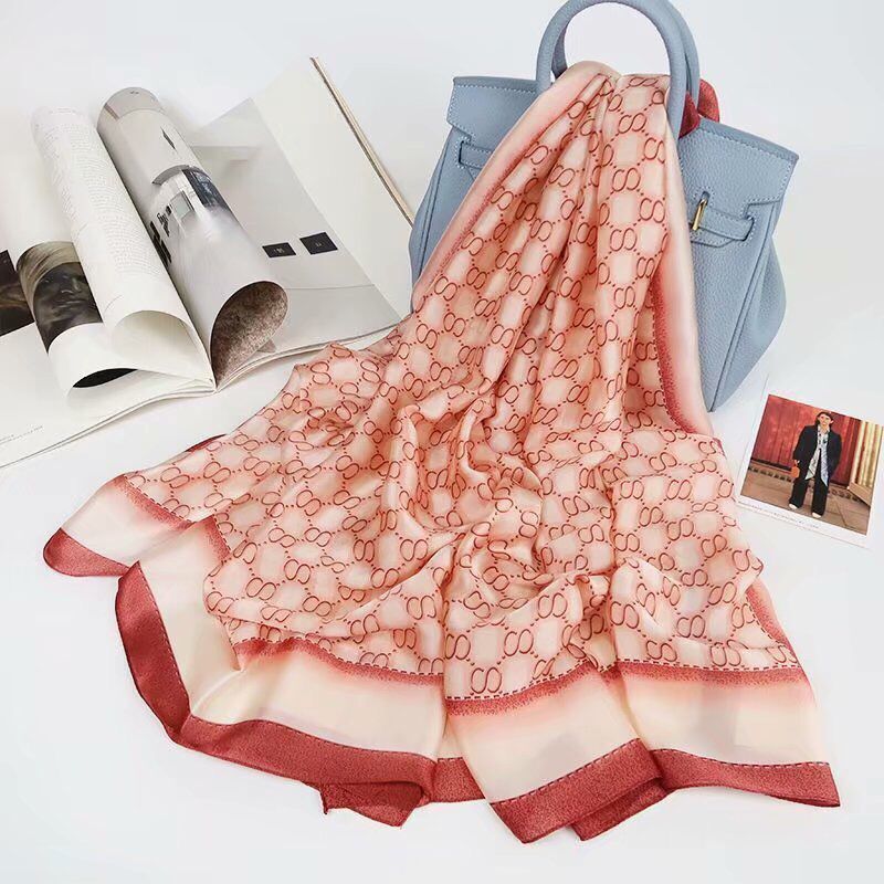 Long Style of Length and Printed Pattern Cotton Printed Scarf