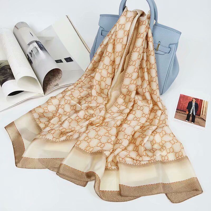 Long Style of Length and Printed Pattern Cotton Printed Scarf