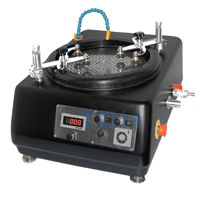 grinding and polishing machine for metallographic samples like crystal components, semiconductor wafers, and and ceramics