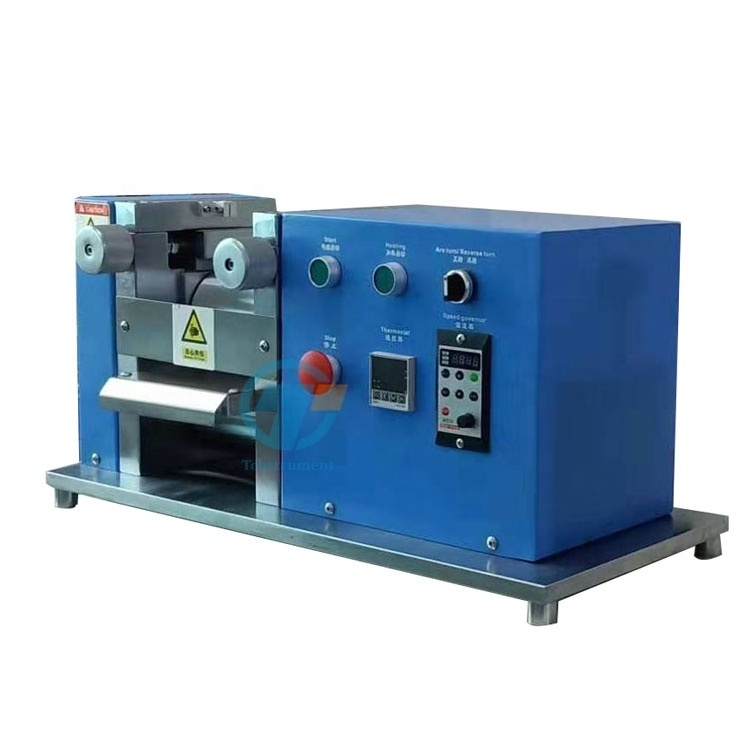 130C Max. 200mm Width  Electric Hot Rolling Press , battery Electrode Calender Rolling Press Machine