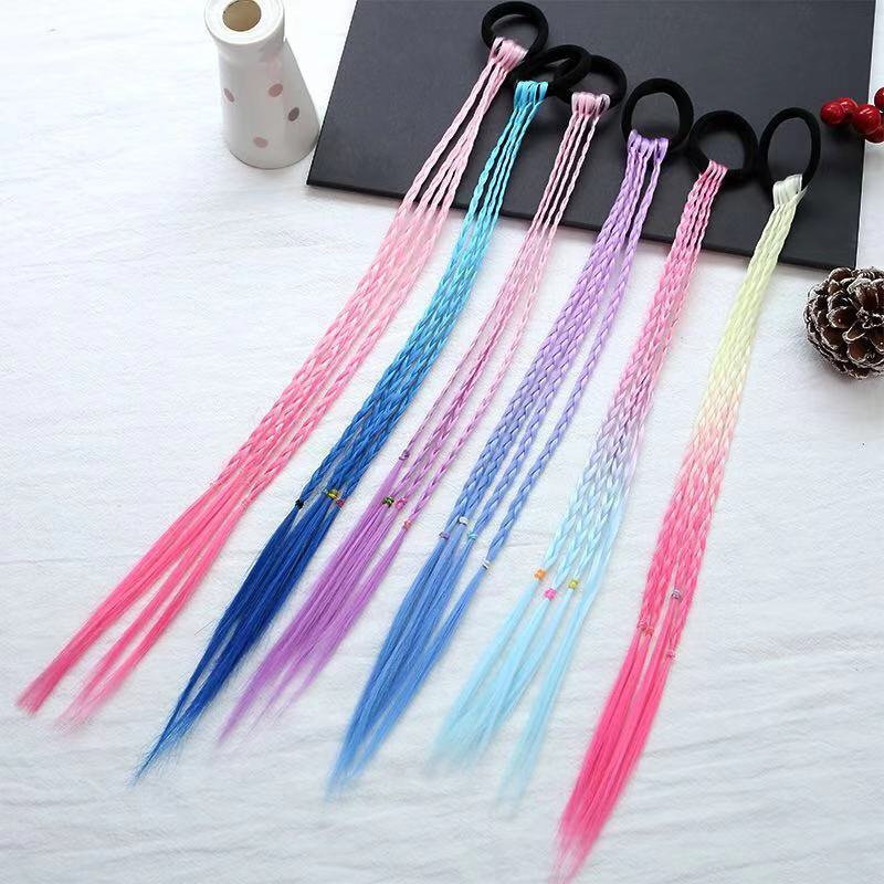 Children's hair accessories  baby wigs hair ropes little girls braids ball heads wigs  hair rings girls dirty  dirty braids