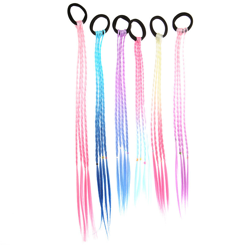 Children's hair accessories  baby wigs hair ropes little girls braids ball heads wigs  hair rings girls dirty  dirty braids