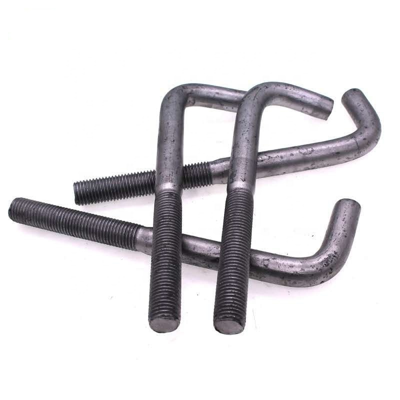 ZP, black Right Angle Bend  L Hook Bolts,  Foundation Bolts ,OEM L shape anchor bolt