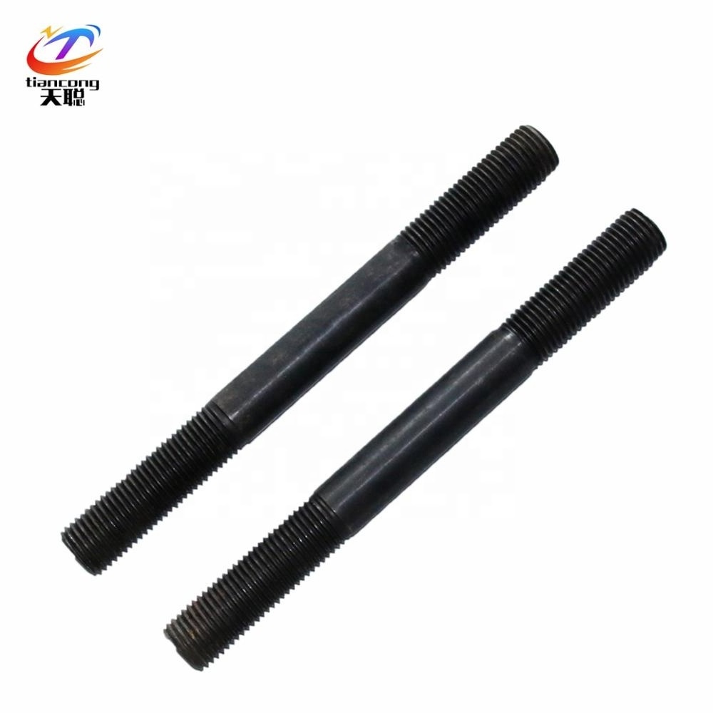 10.9Grade Double End Stud Bolt Black High Strength Steel M10*50mm