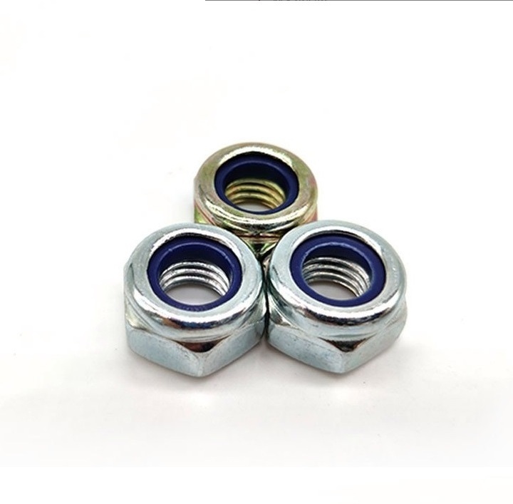 DIN 985 Nylon Insert Hex Lock Nuts - Zinc Plated Alloy Steel, Class 8 & 10  20*19,NYLON INSERT SELF LOCKING NUT