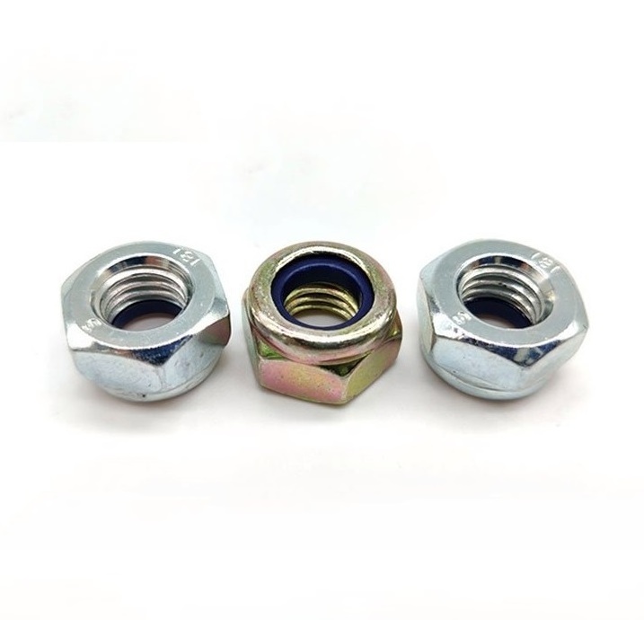 DIN 985 Nylon Insert Hex Lock Nuts - Zinc Plated Alloy Steel, Class 8 & 10  20*19,NYLON INSERT SELF LOCKING NUT