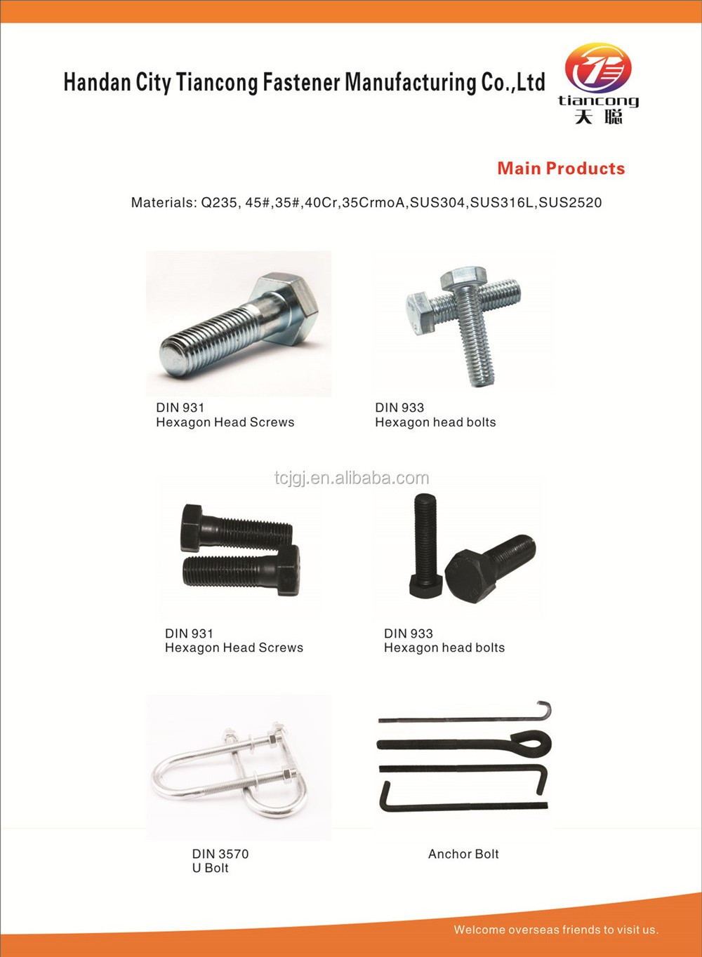 Special long neck hex head flange tapping screw