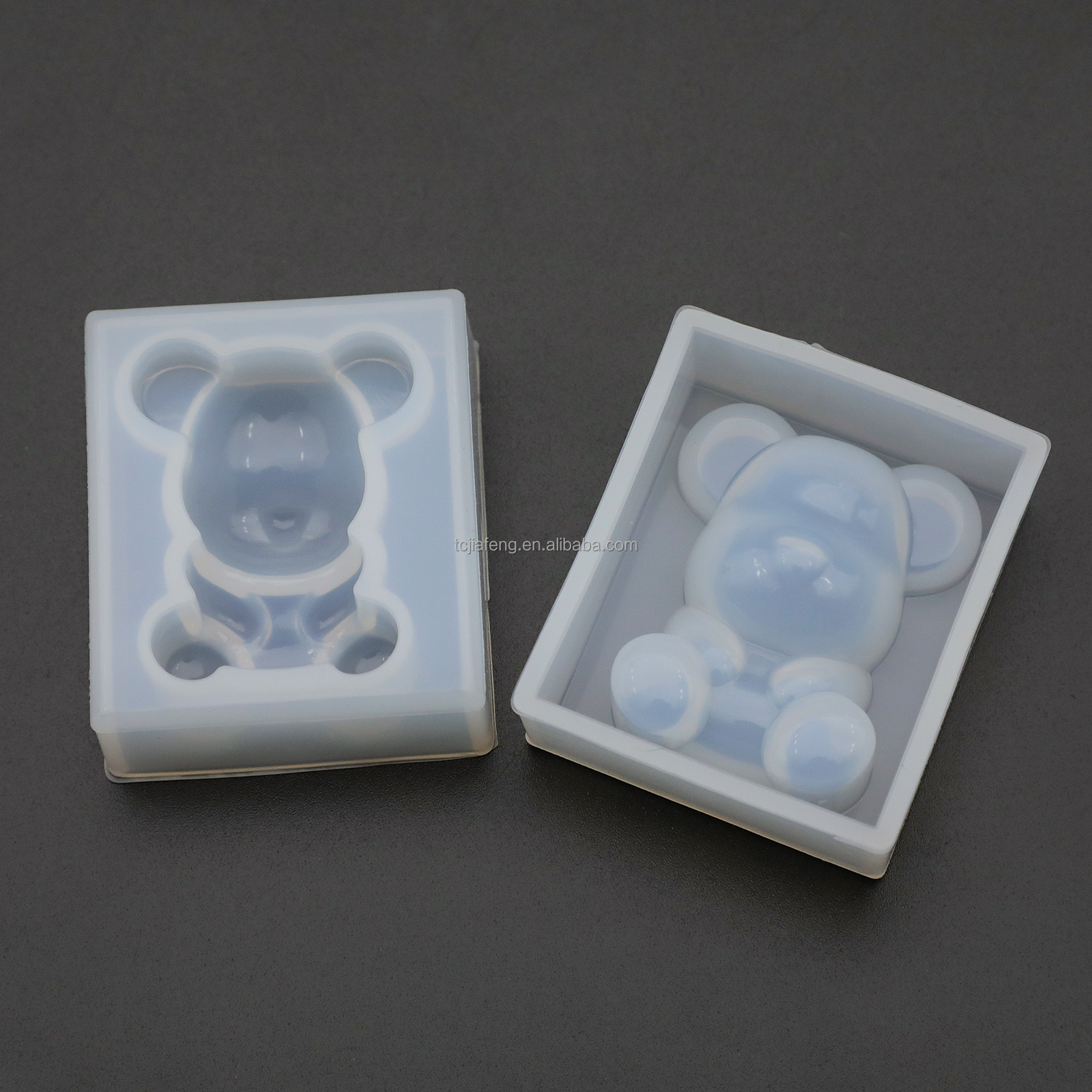 Artecho  crystal drop glue resin mold mirror bear gummy bear jewelry pendant silicone mold for DIY