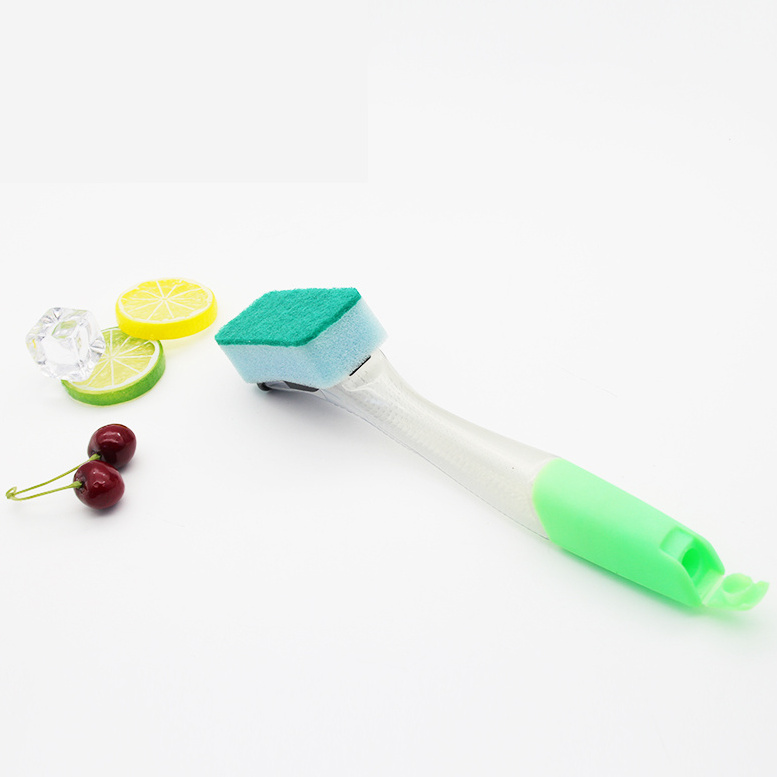 New arrival low price dish washing brush with soap dispenser