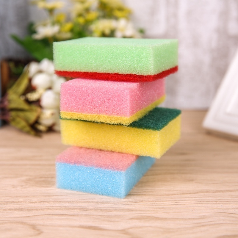 10 pcs/bag Multicolor Customize Powerful Microfiber Absorb Sponge Cleaning Sponge For Dish Washing