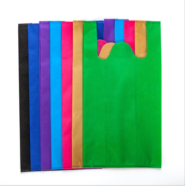 Custom Manufacturers wholesale t-shirt recycle non woven bags supermarket shopping non-woven bag