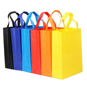 Eco Reusable Supermarket Grocery Promotion Shopping Non Woven Carry Bag Print Accept Customized Logo