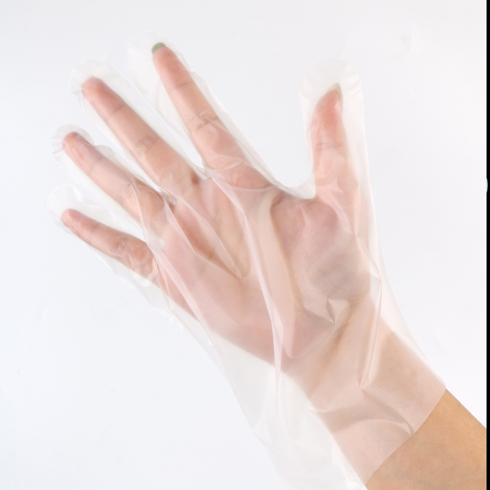 Hot Sale in USA Japan Europe Powder Free Transparent Disposable CPE TPE Gloves Poly Gloves Food Grade