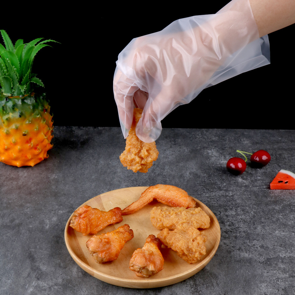 Hot Sale in USA Japan Europe Powder Free Transparent Disposable CPE TPE Gloves Poly Gloves Food Grade