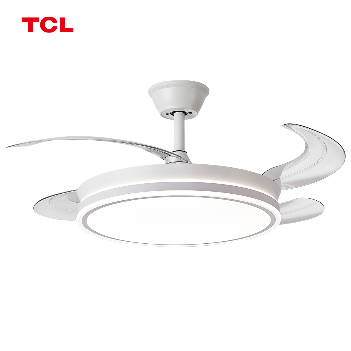 36W  hanging fan light bedroom indoor led ceiling fan with lights remote control fan lamp lighted